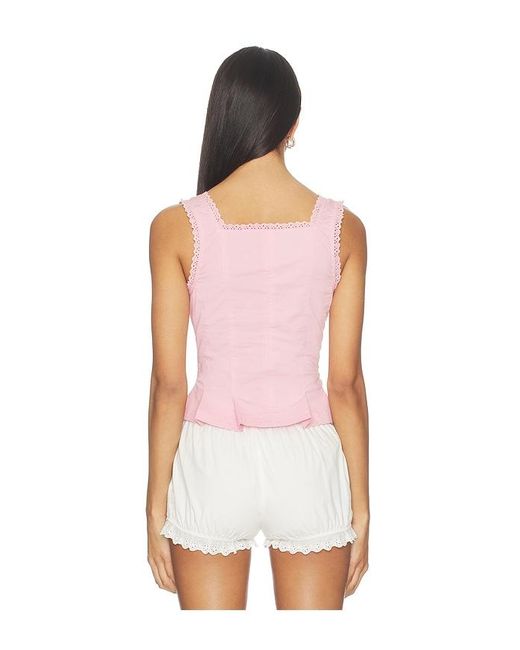 Free People White Bridgette Corset Top