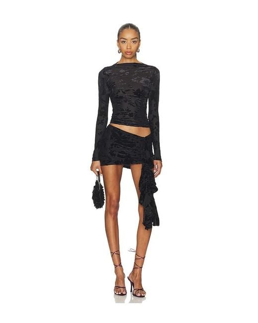 SNDY'S Black Lenora Top