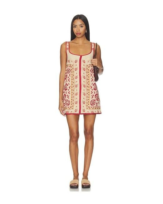 Free People Multicolor Fleur Mini Shift Dress