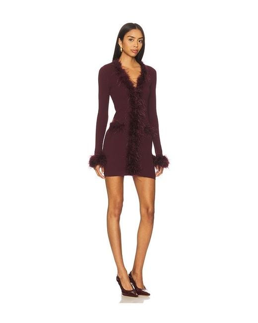 Lovers + Friends Rubia Feather Mini Dress in Red | Lyst Lovers + Friends Rubia Feather Mini Dress in Red | Lyst