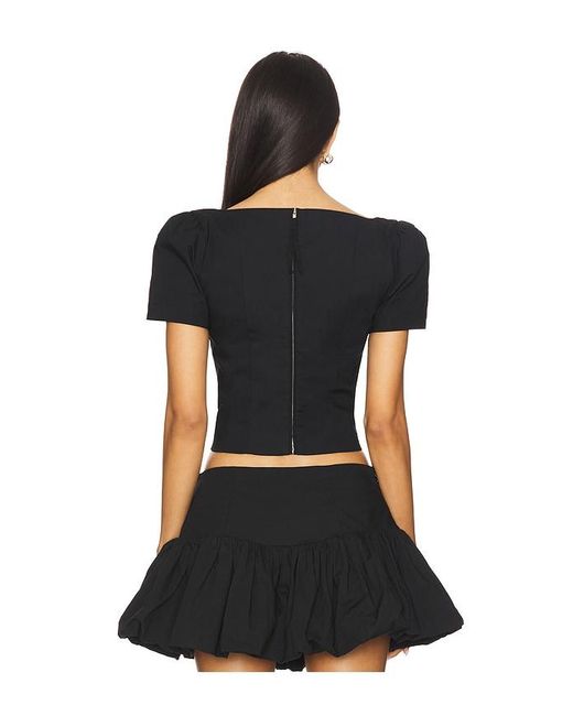 Camila Coelho Black Cari Top