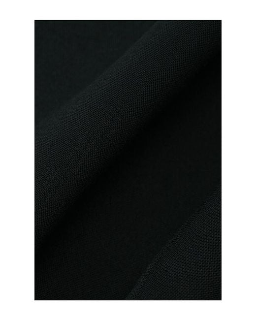 Halo Black Wrap Lapel Halter Top