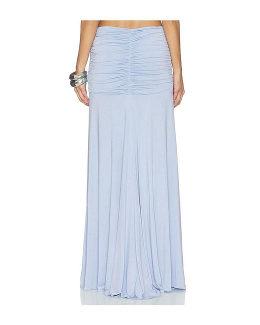 Amanda Uprichard Blue Leo Skirt