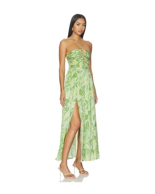 Poupette Green Avril Long Dress