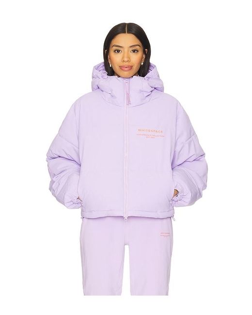 White/space Cropped ダウンジャケット Purple