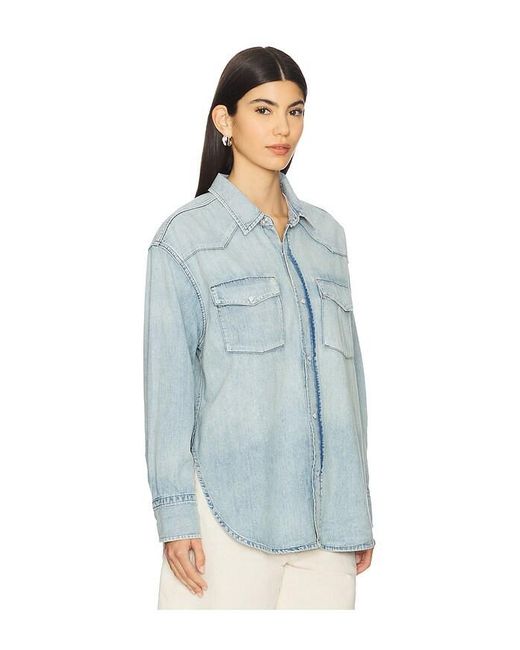 Citizens of Humanity Blue Hemd Rancher Kayla