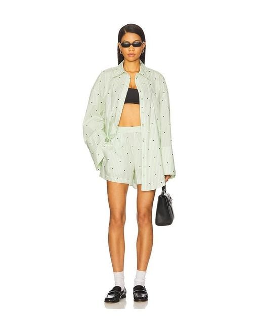 ROTATE BIRGER CHRISTENSEN White Poplin Oversized Shirt