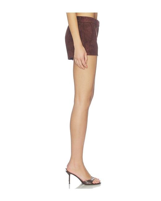 Amanda Uprichard Brown Brooklyn Shorts