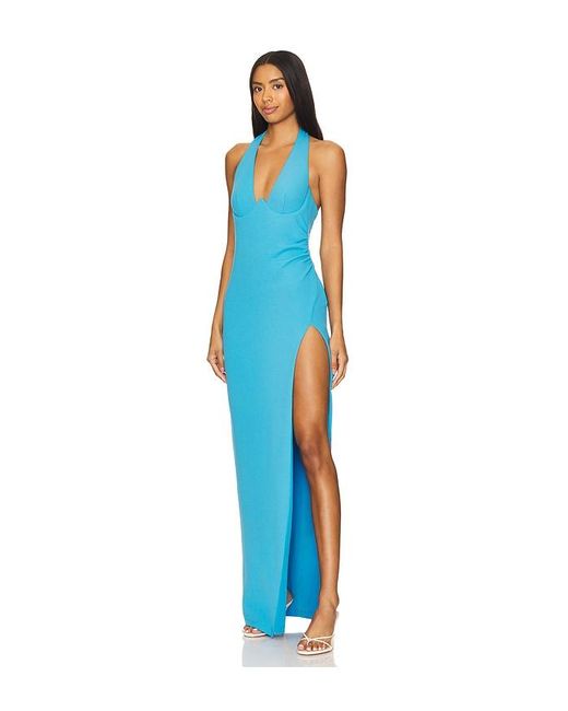 Nookie Blue Cinema Halter Gown