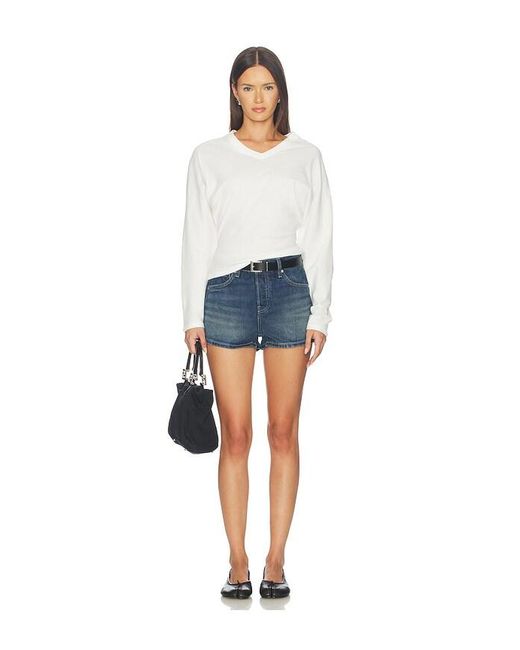 EB DENIM Blue Cierra High Rise Short