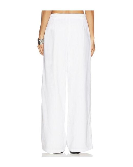 Seven Wonders White Zaylee Buckle Wide Leg Pant