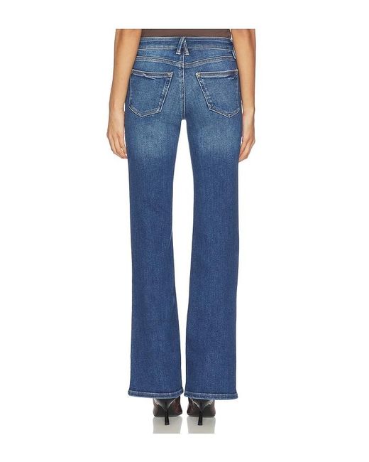 GOOD AMERICAN Blue Good Low Rise Boot Jeans