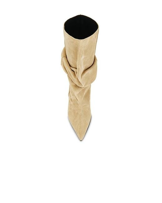 Balmain White Boot Ankle Wedge