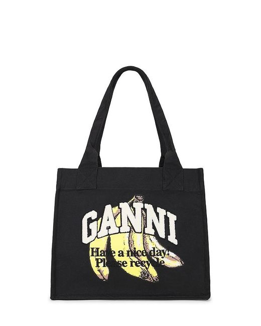Bolso En Color Negro Talla Ganni de color Black