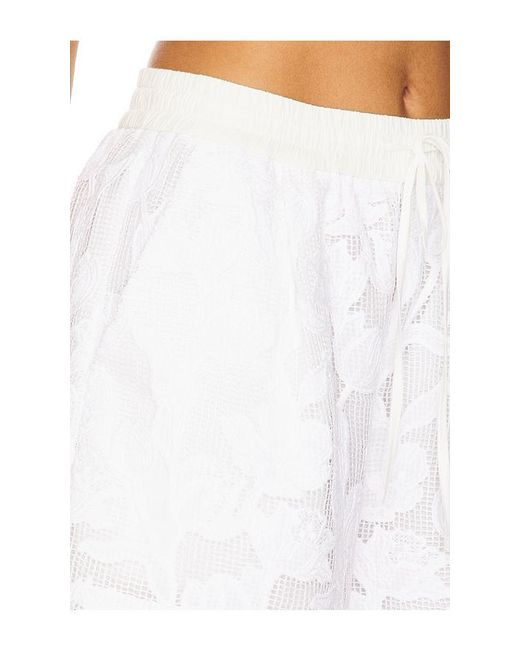 Essentiel Antwerp White Hazer Lace Shorts