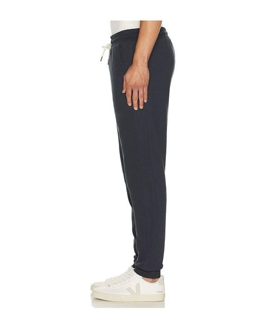Barefoot Dreams Black Waffle Thermal Jogger for men