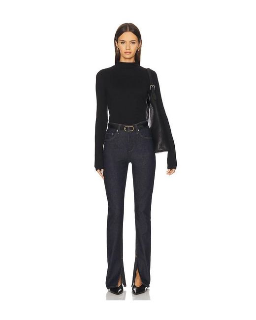 Agolde Black Ingram Split Skinny Jeans