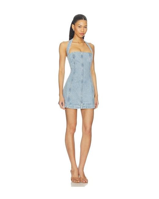 retroféte Blue Vivara Denim Dress