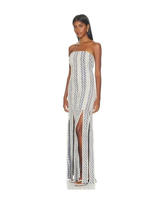 AZULU White Virginia Dress