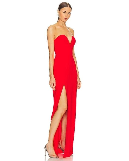 Amanda Uprichard Red X Revolve Cherri Gown