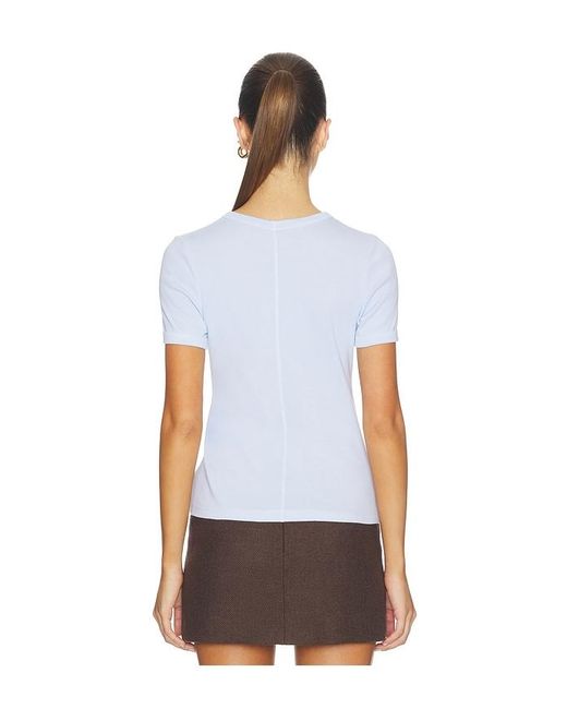 Enza Costa White Supima Cotton New Classic Short Sleeve Tee