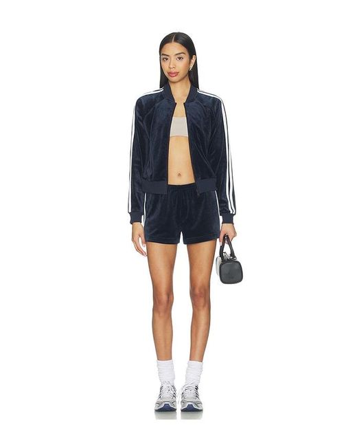 Splits59 Blue Heritage Velour Bomber Jacket