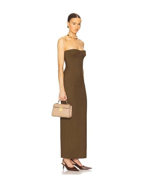 Helsa Natural The Linear Suiting Dress
