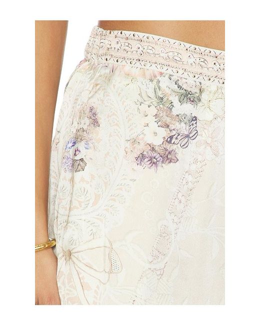 Camilla White Minimal Wide Leg Pant