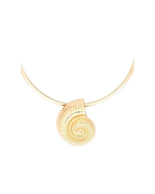Collar Colgante Dune En Color Oro Metálico Talla DANNIJO de color White