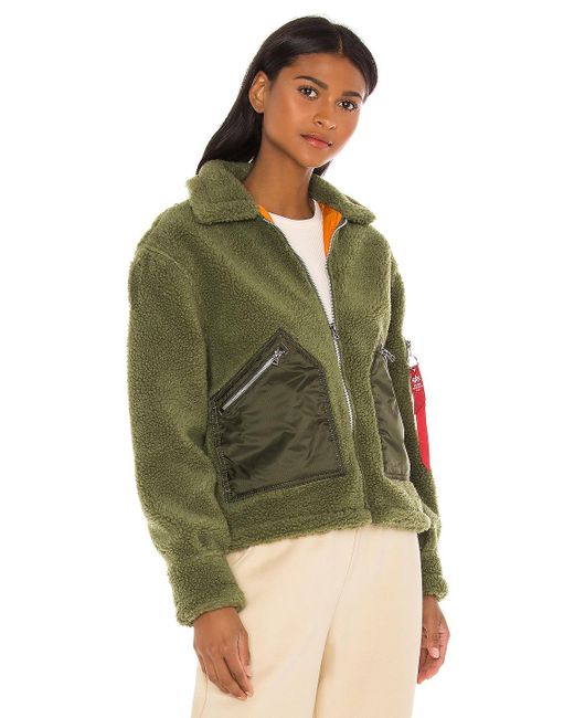 sherpa crop jacket