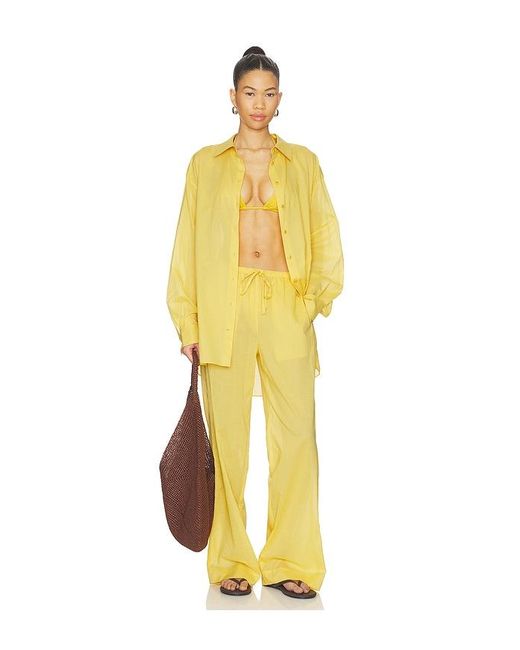 ÉTERNE Yellow Cotton Lucien Top