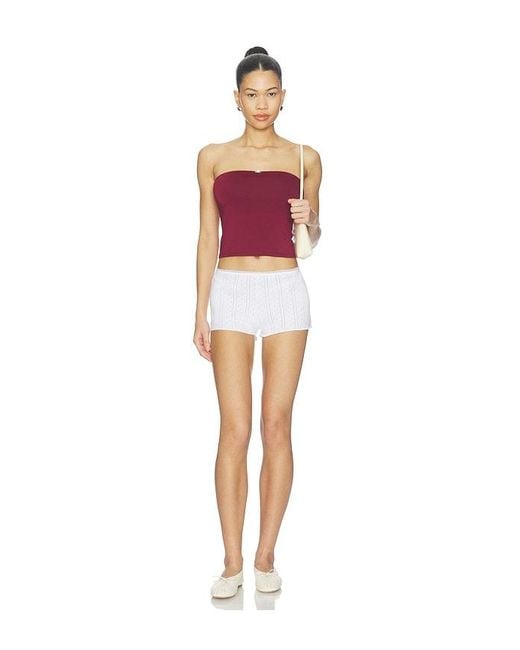RAT BOI White Contour Tube Top