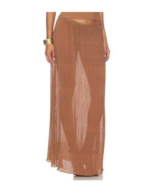 Lioness Brown Ford Maxi Skirt