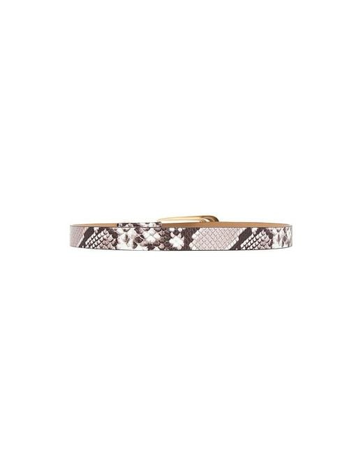 Ettika White Large Signature Buckle Belt