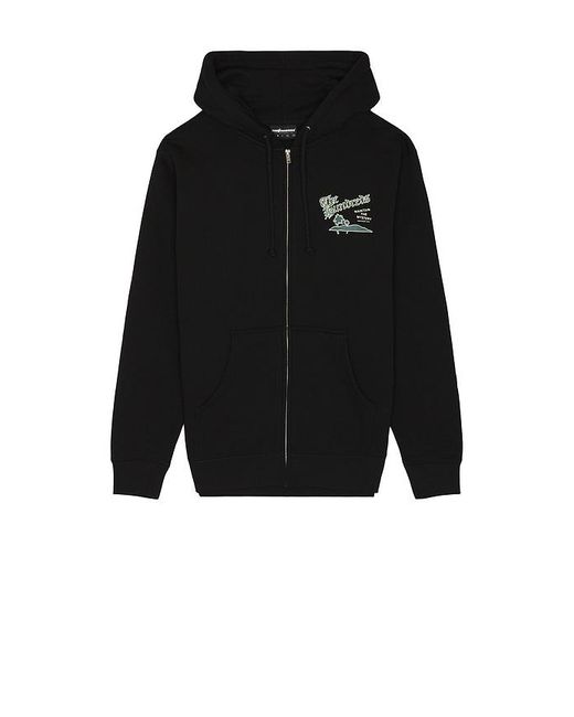 The Hundreds Black Skull Mountain Zip Up Hoodie for men
