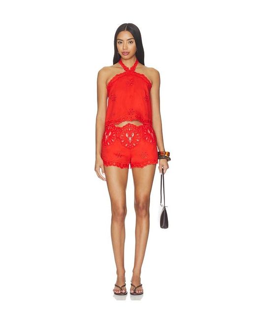 retroféte Red Caliane Top