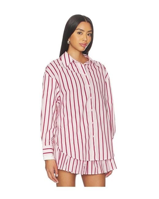 Line & Dot Red Vivee Shirts