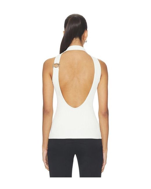 Coperni White C Logo Knit Top