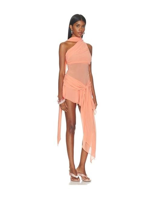 GUIZIO Orange Cyrielle Dress