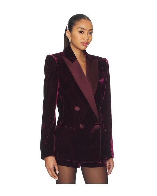 retroféte Purple Blazer Aus Samt Reffie