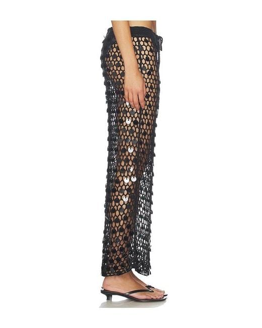 superdown Black Dinah Crochet Maxi Skirt