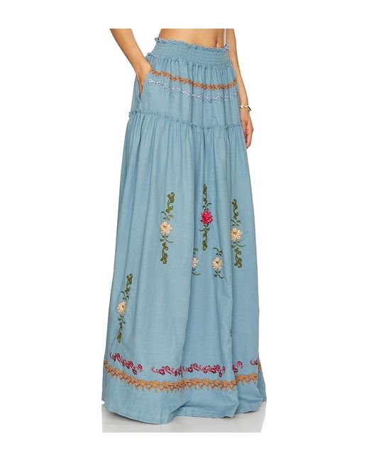Agua Bendita Blue X Revolve Jenna Maxi Skirt