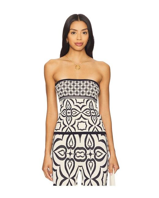 MISA Los Angles White Nessa Bandeau Top