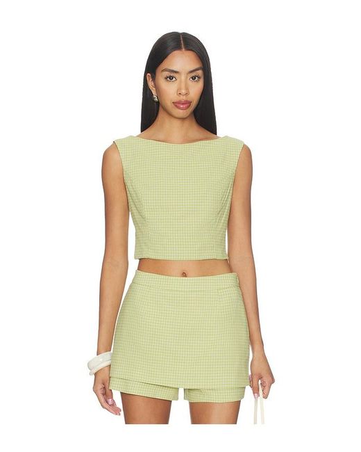 Line & Dot Green Shea Top