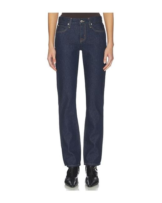 SLVRLAKE Denim Blue Isabel Low Rise Slim Leg Jeans