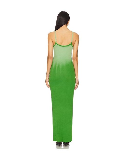 Cotton Citizen Green Verona Spaghetti Maxi Dress