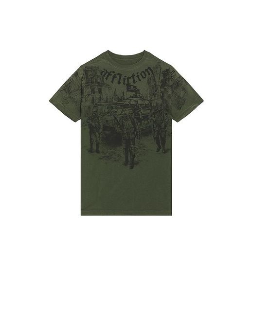 Affliction Green Ghost Army Tee for men