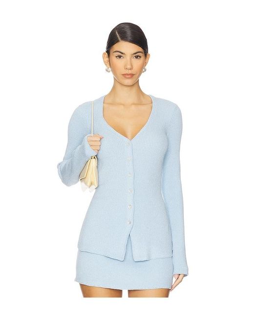 Show Me Your Mumu Blue X Revolve Button Up Sweater