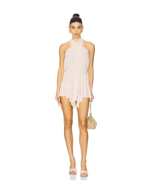 Norma Kamali White Convertible Mini Dress