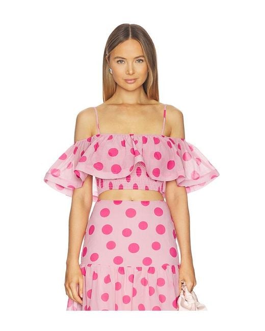 Elliatt Pink Sola Top
